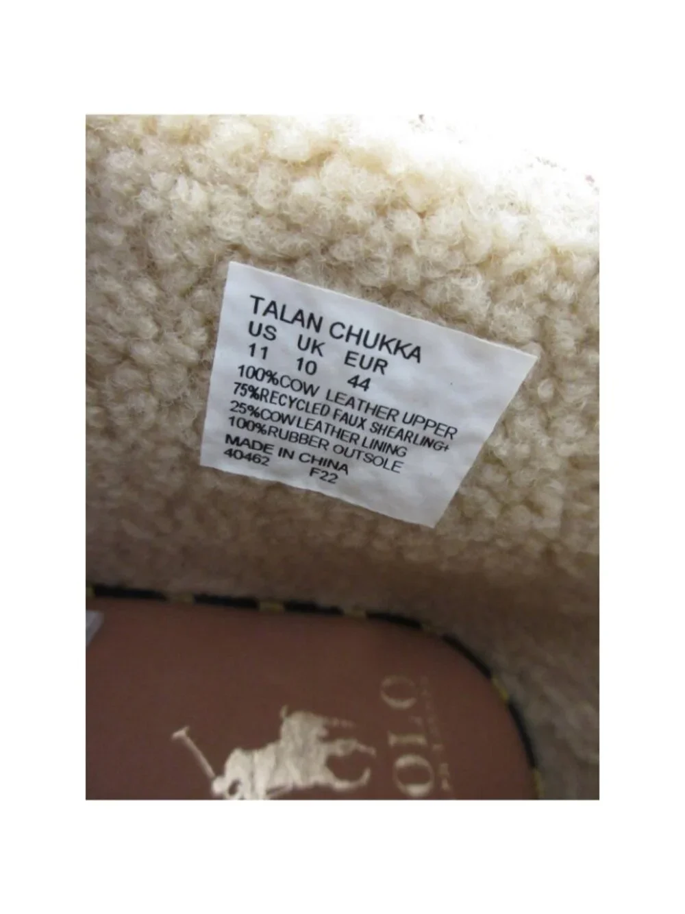 Polo Ralph Lauren Boots 11 D Talan Chukka Suede Polar Fleece Lined NEW